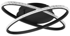 Черна LED светлина за таван Lane - Trio