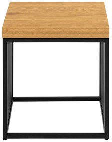 Странична масичка с дъбов плот 40x40 cm Strington – Actona