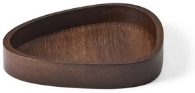 Кафява декоративна дървена кутия за съхранение 18x16x3 cm Curve M – LIND DNA