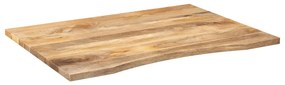 370205 vidaXL Плот за бюро с извивка 100x80x2,5 см грубо мангово дърво масив