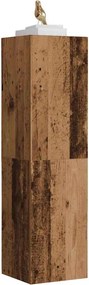 856398 vidaXL ТВ шкаф Старо дърво 30,5x30x110 cm Инженерна дървесина