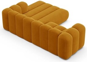 Жълт ъглов диван (десен ъгъл) Lupine – Micadoni Home
