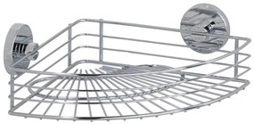 WENKO 20887100-Поличка VACUUM-LOC, кръгла, стоманена, 31x22,5 cm, блестящ хром