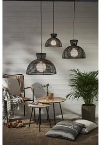 Черен външен абажур за таванно осветление, ø 26 cm Runde - Star Trading