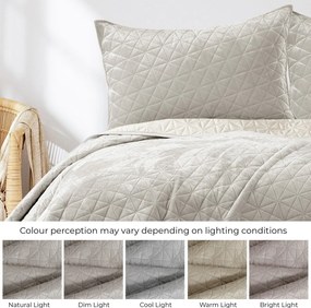 Сиво-бежово капитонирано покривало за легло 170x210 cm Laila – Restilo