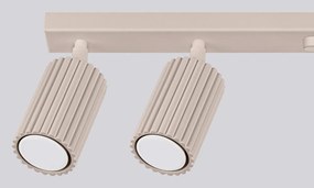 Кафяво-сив метален прожектор 6,5x117 cm Gleam – Sollux