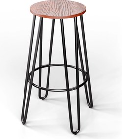 Blumfeldt Бистро стол Hamilton 1 бр. Дървена стоманена рамка: Ø 33 см