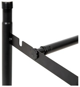 Черен метален телескопичен шкаф за обувки - Compactor