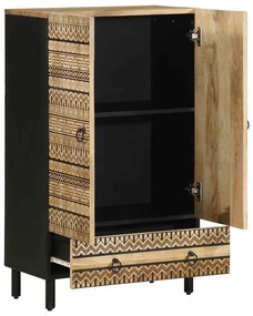 4018658 vidaXL Висок шкаф 60x33,5x100 см грубо мангово дърво масив