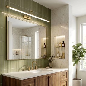 LED аплик за баня SWE024-1W 80cm Brush Gold