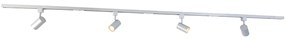 Модерна релсова система сребърна 4-светлина 1-фазен - Yade