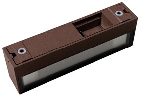 Индустриален стенен аплик ръждяво кафяв с LED IP65 - Steph