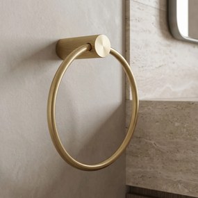 Закачалка за баня Ring 64106 SOLO Brush Gold