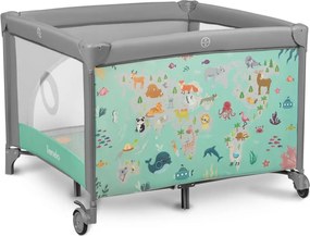 Lionelo - Игралски манеж MILLE Сиво-зелен