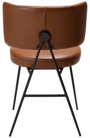 Кафяв трапезен стол в цвят коняк Roost - DAN-FORM Denmark