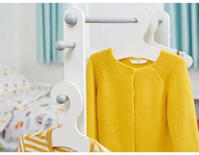 GINGER HOME Дървен щендер за дрехи WHITE/GREY