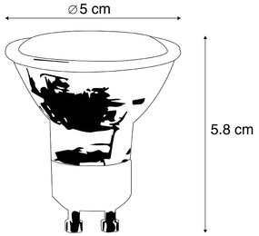 Комплект от 5 LED крушки GU10 3W 250lm 2200K