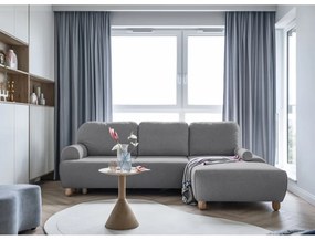 Сив ъглов разтегателен диван (десен ъгъл) Bouncy Olli - Miuform