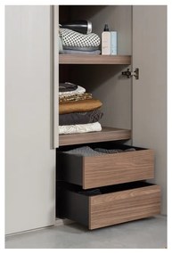 Сив модулен гардероб 110x210 cm Rens - WOOOD