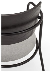 Черно-сив трапезен стол в декор от пепел Eclipse - Teulat