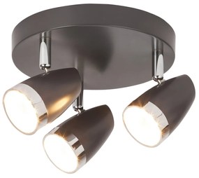 Карен 6514 LED / 3х4W /IP20, сив антарацит/хром