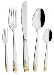 Комплект прибори за хранене Bohmann BP A30-GM, Кутия, 30 бр, Инокс/златист