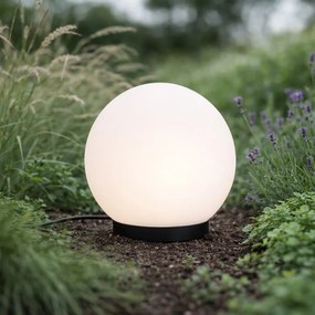 Модерна външна лампа 12V бяла 20 см вкл. LED IP65 - Voltaire Luno