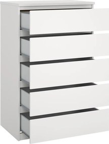 Бял скрин 77x121x50 cm Naia – Tvilum