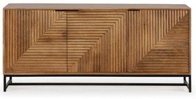 Скрин от масивно манго в естествен цвят 170x79x40 cm Nereida – MOME