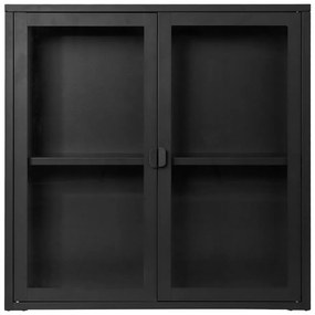 Черна метална висяща витрина 80x80 cm Brisbane – House Nordic