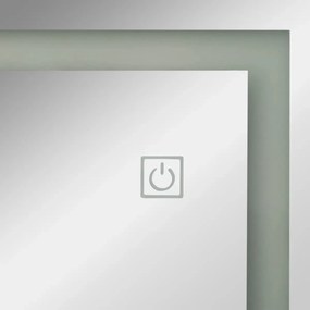 Огледало с място за съхранение atmosphera Bettany, 156 cm, LED, MDF