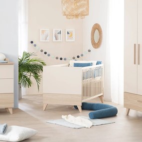 Бежово детско креватче 70x140 cm с регулируема височина Sidney – Roba