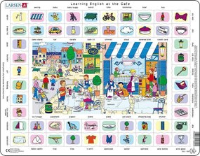 Larsen - Пъзел: Образователен – "Научи английски 2" – 70 части, голям