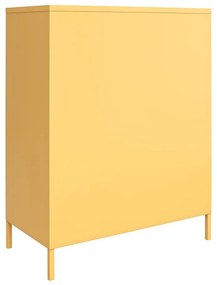 Жълт метален шкаф , 80 x 102 cm Cache - Novogratz