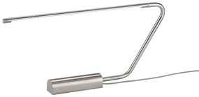 LED настолна лампа в сребрист цвят (височина 33 cm) Olea – Trio Select