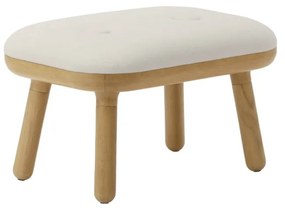 Стол в бял и естествен цвят Paff Low – UMAGE