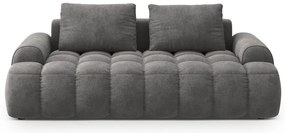 Сив кадифен диван 200 cm Linz – Cosmopolitan Design