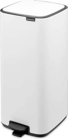 Кош за боклук Brabantia Bo Pedal 1010120, 30 л, Леко затваряне, Противоплъзгаща основа, Бял