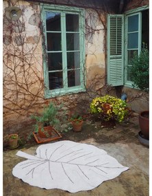 Бежов ръчно изработен памучен детски килим подходящ за пране 120x180 cm Monstera Natural – Lorena Canals