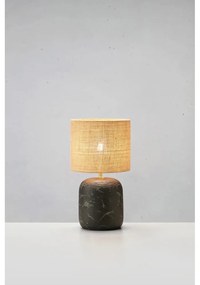 Настолна лампа с абажур от юта в черен и естествен цвят (височина 32,5 cm) Montagna - Markslöjd