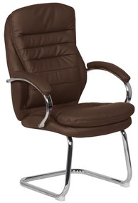 Посетителски стол Carmen 6154 - кафяв