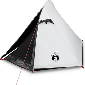 94322 vidaXL Куполна къмпинг палатка 2 души бял затъмняващ плат водоустойчив