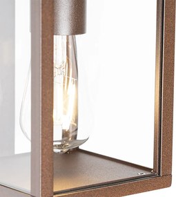 Индустриален външен стенен фенер ръждясал кафяв IP44 - Charlois