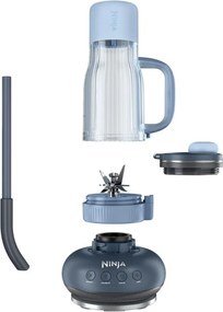 Преносим блендер Ninja BlendBoss DB351EUCY, 1100W, 710 мл, 3 програми, Auto-iQ, CrushBlade, Сив