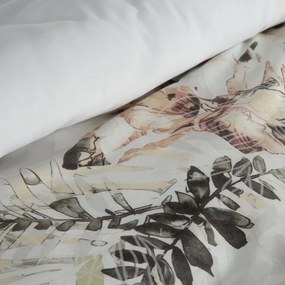 Чаршафи от микрофибър с деликатен десен на тропически цветя и листа 3 časti: 1ks 160x200 + 2ks 70x80