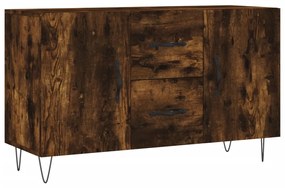 828169 vidaXL Сайдборд, опушен дъб, 100x36x60 см, инженерно дърво