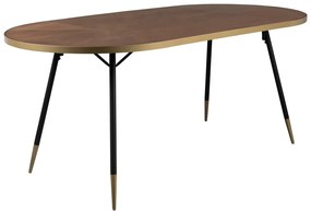 Маса за хранене с плот от ясенова дървесина 90x180 cm Denise - White Label