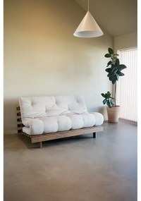 Бял/светлосин разтегателен диван 160 cm Roots - Karup Design