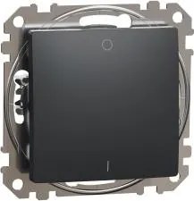 SE Двуполюсен ключ 10A цвят Антрацит Sedna - SDD114102