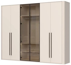 Гардероб Dutchess шесткрил 2 стъкло